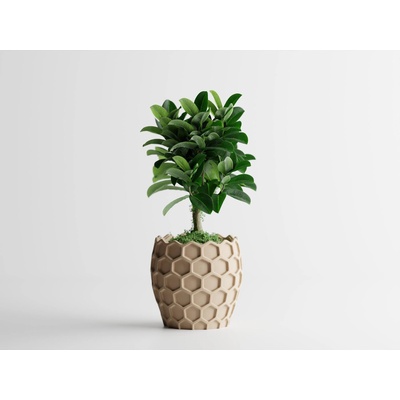 Кашпа Beehavia Голяма, 203x203xH195мм- Пясъчен Мат