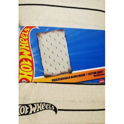 Carbotex Prostěradlo s gumou bavlna Hot Wheels 90x200