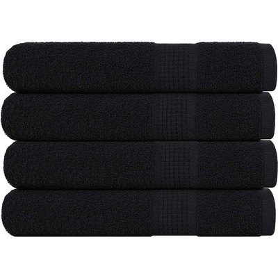 vidaXL Кърпи FROGN 4 бр. Черни 100x200 см 360 г/м2 (136963)