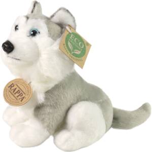 Rappa Плюшена играчка Rappa Еко приятели - Хъски, 16 cm, сиво (209749-1) - baby