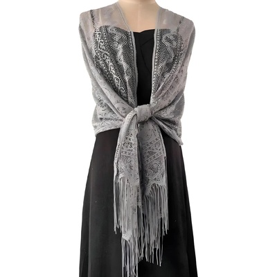 HARAHU Чипкован шал - Сив kp33777 (33777)
