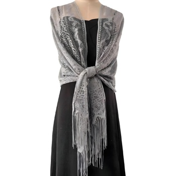 HARAHU Чипкован шал - Сив kp33777 (33777)
