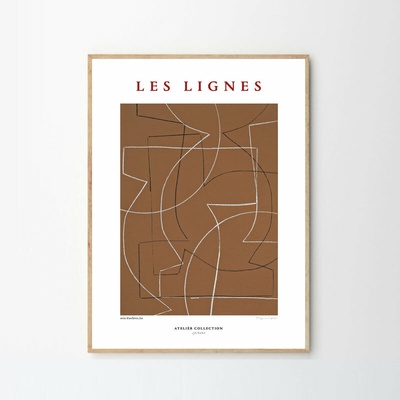 Moikka Plakát Les Lignes by Berit Mogensen Lopez 21x29,7 (A4)