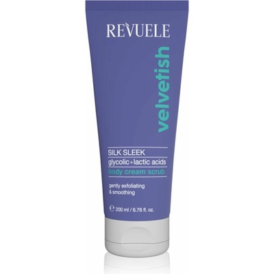 Revuele Velvetish Sleek Body Body Cream Scrub jemný telový peeling s vyhladzujúcim efektom 200 ml