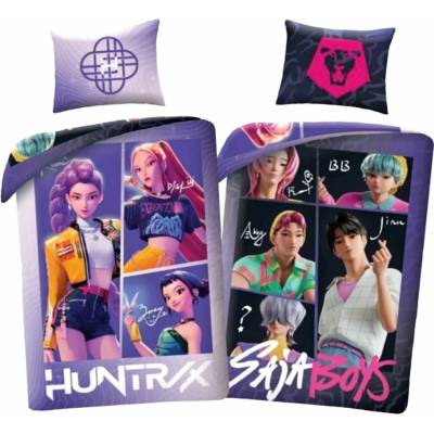 Halantex obliečky z mikrovlákna KPop Demon Hunters motív HUNTR/X a Saja Boys 70x90 140x200