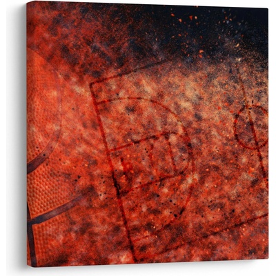 Obraz - Basketbalový míč, jednodílný 30x30 cm – Hledejceny.cz