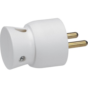 Legrand Щепсел бял 2P+Т 16A френски 90° изход на кабела 250V - 050416 (050416)