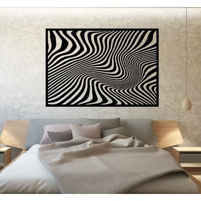 Dekorační obraz na zeď zebra i černý: Preglue - Bílá barva 40 x 70 cm 3951-52485 PR0328 PREGLEJKA