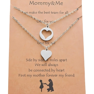 HARAHU Накитници Мама и Дъщеря - Сребърна kp21104 (ma-21104)