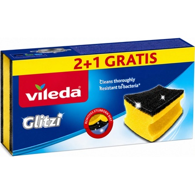 Vileda Glitzi houbička s chráničem nehtů + pevná drátěnka 2+1 ks – Zbozi.Blesk.cz