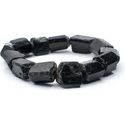 Milujeme Kameny náramek s válečky turmalín černý NK862