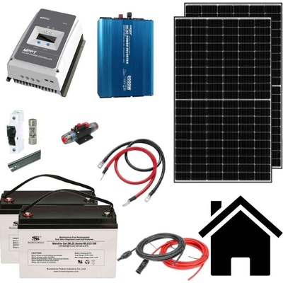 VSelektro Solární sestava Mušov II 2 x 385 Wp AKU 2x250Ah