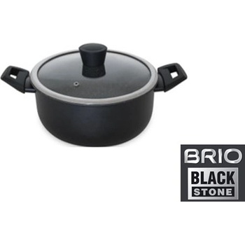 BRIO Тенджера с капак Brio Black Stone 22 см, индукционна (104838)