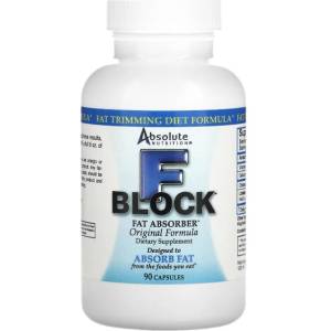 Absolute Nutrition FBlock | with Chitosan & Lipase [90 капсули]