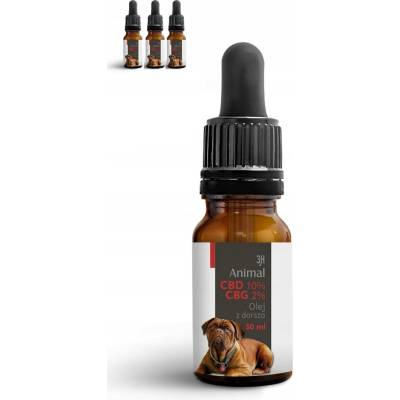 3H Group Animal CBD 10% CBG 2% 30 ml