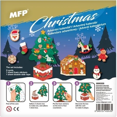 MFP 8886508 Samolepkový adventní kalendář vánoční stromeček