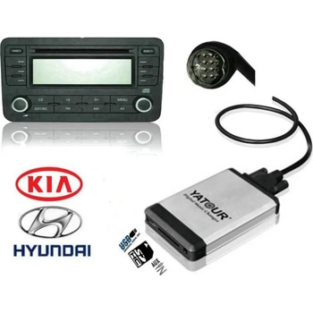 USB / MP3 Changer с Bluetooth* за HYUNDAI COUPE, SONATA, SANTA FE, TUCSON, MAXIMA, ACCENT - 8 pin (DCHYUNDAI)