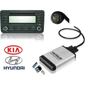  USB / MP3 Changer с Bluetooth* за HYUNDAI COUPE, SONATA, SANTA FE, TUCSON, MAXIMA, ACCENT - 8 pin (DCHYUNDAI)