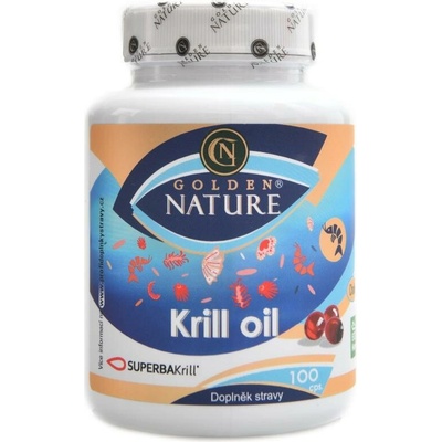 Golden Nature Krill oil 100 kapslí superbra krill