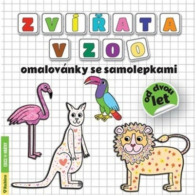 Omaľovánky so samolepkami modrej