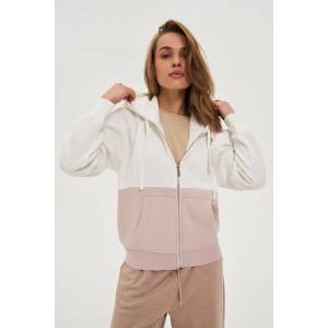 Moodo Суитшърт с цип бежова Moodo Moodo | Bezhov | ЖЕНИ | XS - zoot - 62,57 лв