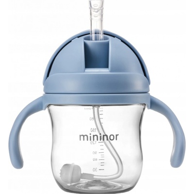 Mininor lahev s brčkem Tritan 220 ml Sky Blue