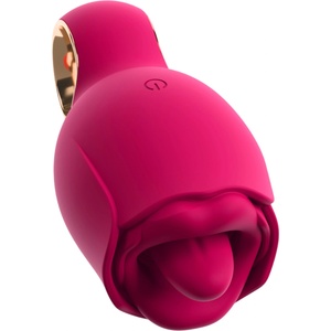 You2Toys Oral Fun - орален стимулатор за клитора с езиче (розов) - lovesexshop