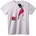 NOONEBRAND Тениска с розова ток - XL, White