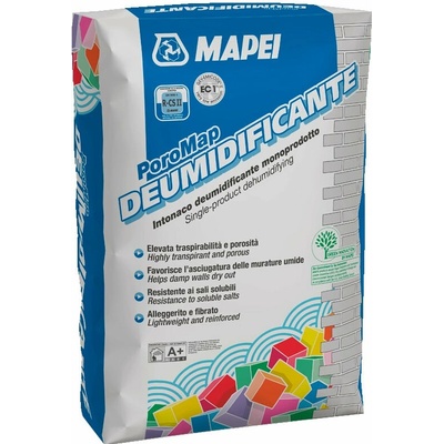 MAPEI Poromap Deumidificante odvlhčovacia sanačná malta na vlhké murivo 20 kg Svetlo šedá