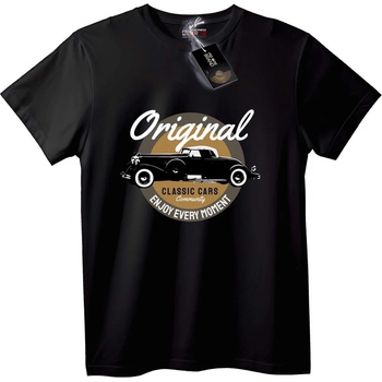 NOONEBRAND Тениска Оригинални класически коли - L, Black