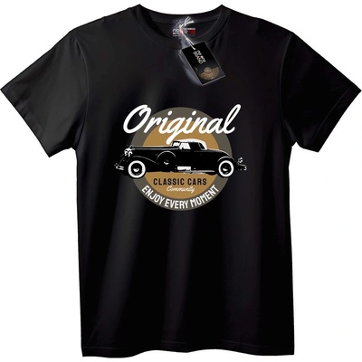 NOONEBRAND Тениска Оригинални класически коли - L, Black