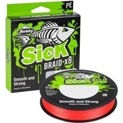 BERKLEY Splietaná šnúra SicK Braid Červená 150 m 0,29 mm 26,40 kg