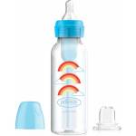 Dr. Brown's Преходно шише Dr. Brown's - Options+, Narrow, 250 ml, Синьо с дъги (72239309599) - ozone