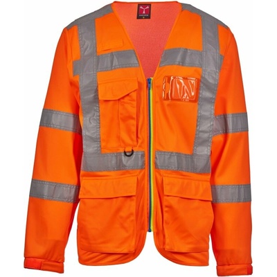 Payper reflexná vesta LONG EXO oranžová fluo
