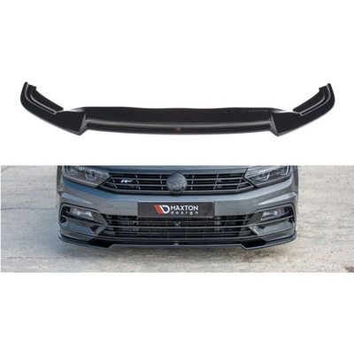 Maxton Design Maxton Design spojler pod predný nárazník ver.2 pre Volkswagen Passat Mk8 (B8), čierny lesklý plast ABS, R-Line