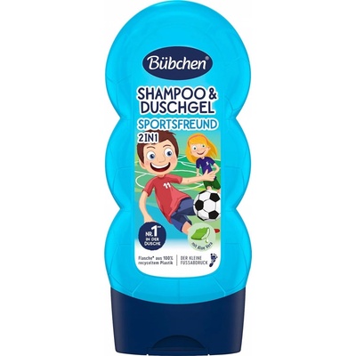 Bübchen Kids šampón a sprchový gel Malý futbalista 230 ml