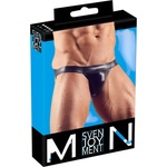Svenjoyment - мъжки бляскав джокстрап - черен - lovesexshop