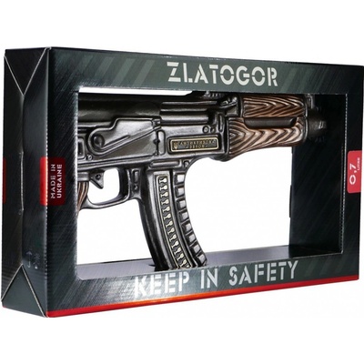 Zlatogor AK-47 Vodka 38% 0,5 l (darčekové balenie samopal)
