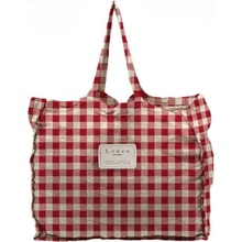 Látková taška Really Nice Things Linen Bag Red Vichy