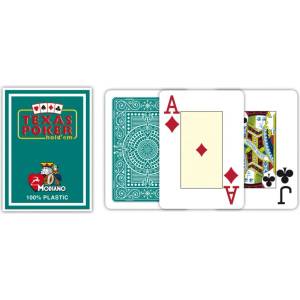 Modiano Карти за игра Texas Poker 2 Jumbo Index Dark Green
