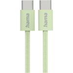 Hama Кабел HAMA 201726, от USB C(м) към USB C(м), 1 m, зелен (HAMA-201726)