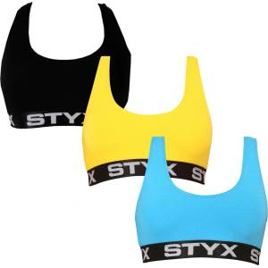 Styx Комплект от три - дамски спортен бюстгалтер Styx sport многоцветен Styx | Mnogotsveten | ЖЕНИ | L - zoot - 74,18 лв