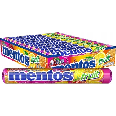 Mentos fruit Žvýkací bonbóny s ovocnou příchutí 20 ks 760 g