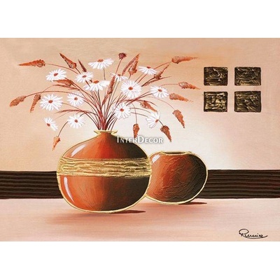 Květy ve váze 1 deska 30x24