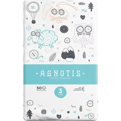 Agnotis Бебешки пелени Agnotis - No 3, 4-9 kg, 50 броя (AG3)