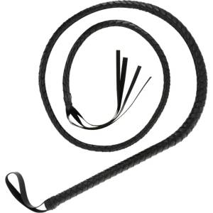  Дълъг камшик с удобна ръкохватка, 210см. - Darkness Long Whip Black (D-221220)