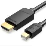 Vention mini Displayport - HDMI, (черен), 2 м, кабел