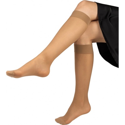 Lady B Lady 17 DEN Silonové podkolienky 2 páry beige