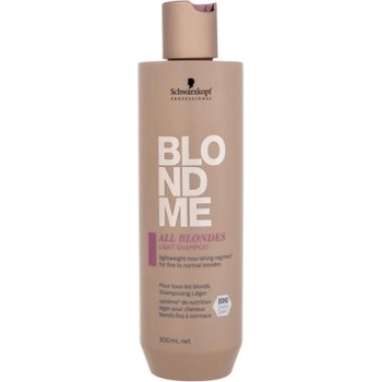 Schwarzkopf Blond Me All Blondes Light 300 ml подхранващ шампоан за фина и нормална руса коса за жени