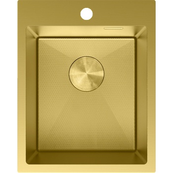 Mexen Solix стоманена мивка с 1 корито 400 x 500 мм, златна HC - 6406401000-55HC (6406401000-55HC)